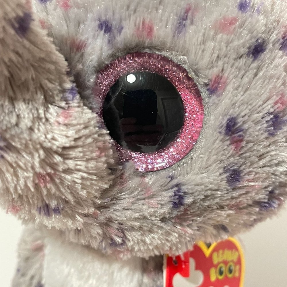 TY Beanie Boos Plush Specks Elephant Stuffed Animal Glittery Eyes Toy with Tag - Picture 2 of 13
